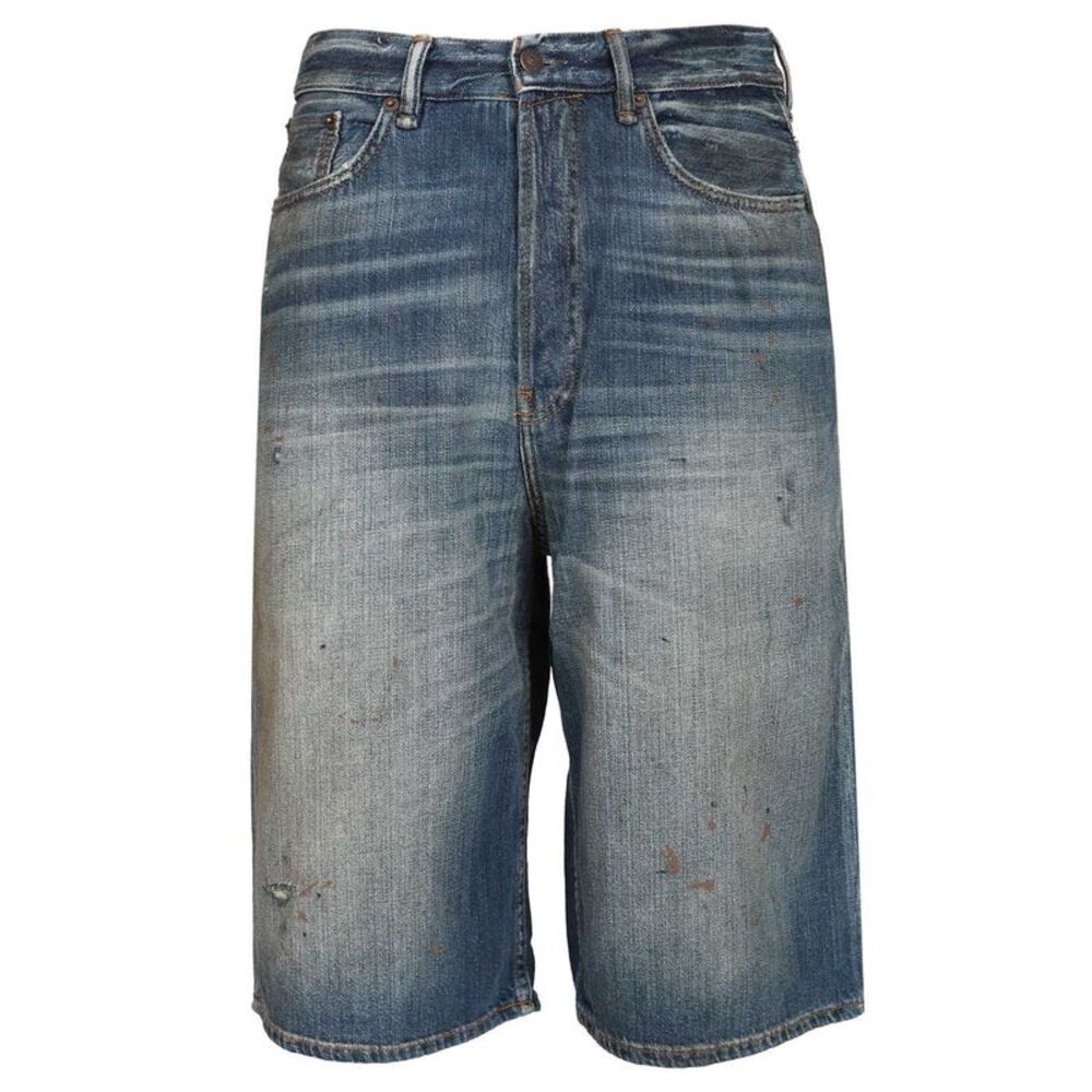 Acne Studios Men Organic Cotton Denim Shorts
